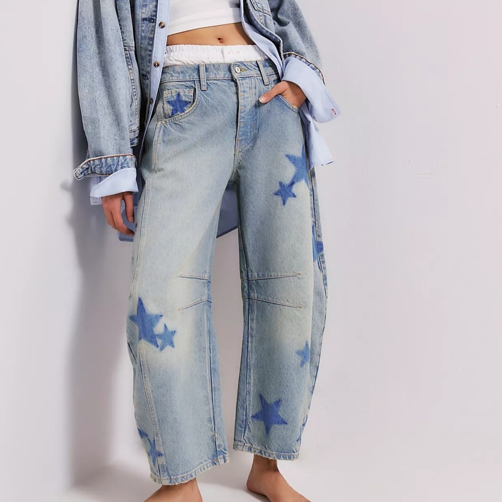 Free People Blue Star Ankle Jeans